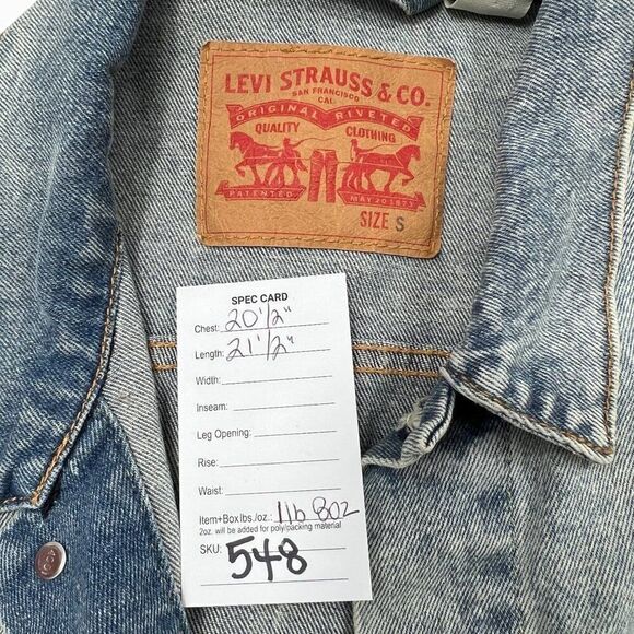 Levi's Women's Light Wash Trucker Denim Jacket Size Small - Picture 10 of 10